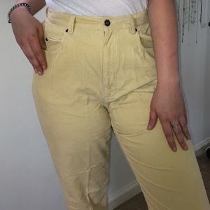 Yellow Corduroy Pants